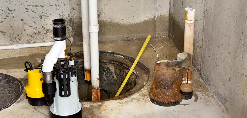 Installing Sump Pump in Finished Basement in Woburn, MA